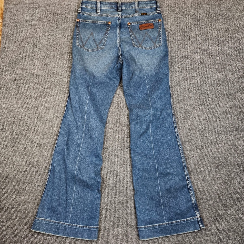 Wrangler Retro Bailey High Rise Trouser Jeans Women's 30x34 Dark Wash Bootcut - Picture 7 of 10